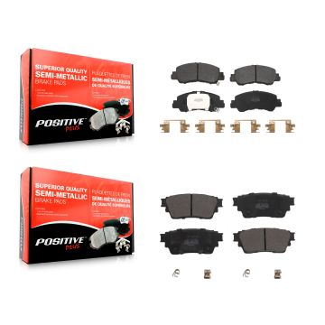 Front Rear Semi-Metallic Brake Pads Kit For Mitsubishi Eclipse Cross KPF-100620