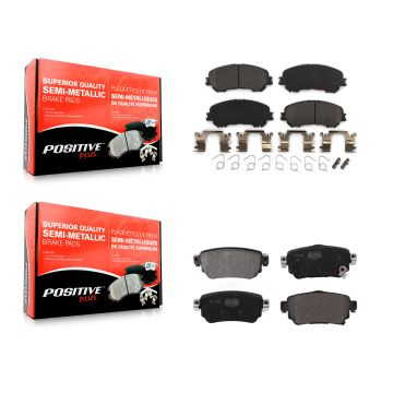 Front Rear Semi-Metallic Brake Pads Kit For Nissan Rogue Sport Qashqai KPF-100623