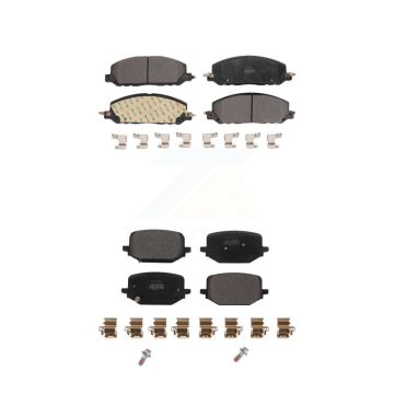Front Rear Semi-Metallic Brake Pads Kit For Lincoln Aviator Ford Police Interceptor KPF-100632