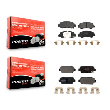 Front Rear Semi-Metallic Brake Pads Kit For Mitsubishi Eclipse Cross KPF-100634