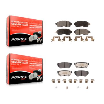 Front Rear Semi-Metallic Brake Pads Kit For Nissan Altima KPF-100635