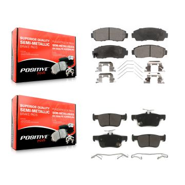 Front Rear Semi-Metallic Brake Pads Kit For 2019-2021 Acura RDX KPF-100669