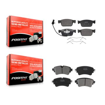 Front Rear Semi-Metallic Brake Pads Kit For Audi A4 Quattro KPF-100687