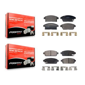 Front Rear Semi-Metallic Brake Pads Kit For Chevrolet Cruze Buick Trax Encore Verano Volt KPF-100714