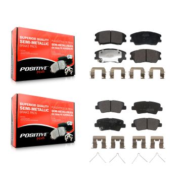 Front Rear Semi-Metallic Brake Pads Kit For Kia Soul EV KPF-100717