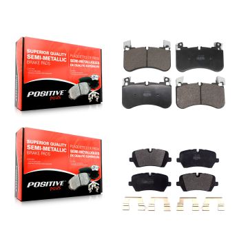 Front Rear Semi-Metallic Brake Pads Kit For Land Rover Discovery Range KPF-100732