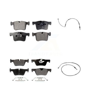 Front Rear Semi-Metallic Disc Brake Pad And Wear Sensor Kit For BMW 320i xDrive 328d 2.0L KPW-100020