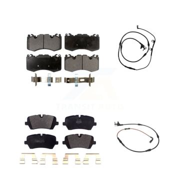 Front Rear Semi-Metallic Disc Brake Pads And Wear Sensors Kit For Land Rover Range Sport KPW-100049