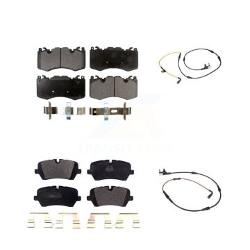 Front Rear Semi-Metallic Disc Brake Pads And Wear Sensors Kit For Land Rover Range Sport KPW-100050