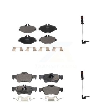 Front Rear Semi-Metallic Brake Pad Wear Sensor Kit For Mercedes-Benz E320 Sedan with 3.2L KPW-100090