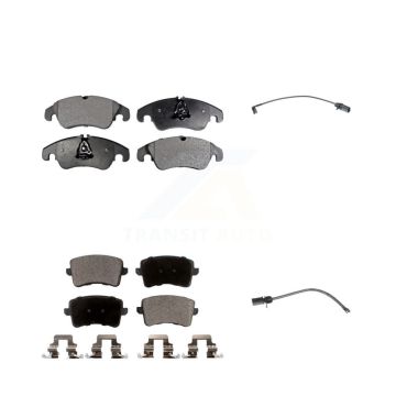 Front Rear Semi-Metallic Disc Brake Pads And Wear Sensors Kit For Audi Q5 KPW-100203