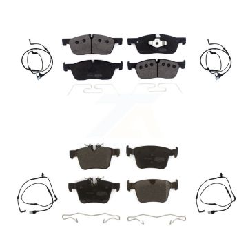 Front Rear Semi-Metallic Disc Brake Pads And Wear Sensors Kit For Land Rover Range Evoque KPW-100221