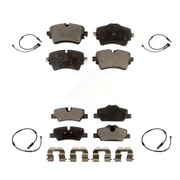 Front Rear Semi-Metallic Disc Brake Pads And Wear Sensors Kit For Mini Cooper KPW-100251