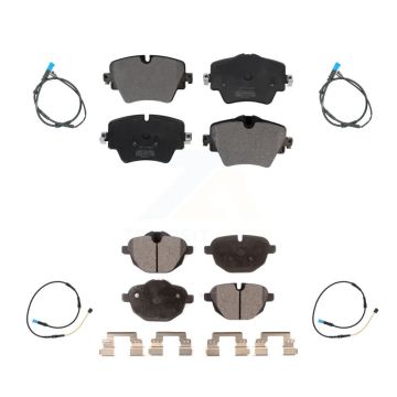 Front Rear Semi-Metallic Disc Brake Pads And Wear Sensors Kit For BMW X4 KPW-100264