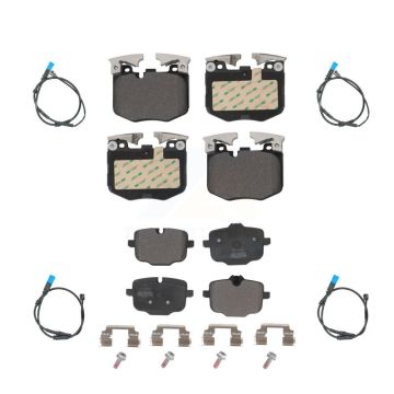 Front Rear Semi-Metallic Disc Brake Pads And Wear Sensors Kit For BMW X3 KPW-100282