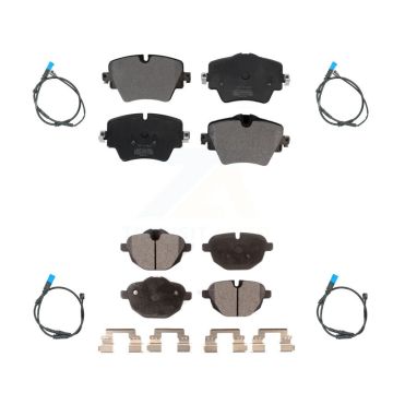 Front Rear Semi-Metallic Disc Brake Pads And Wear Sensors Kit For BMW X3 KPW-100283
