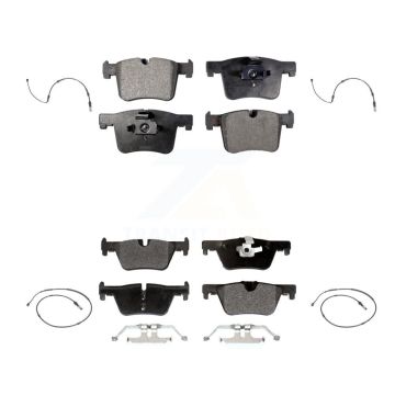 Front Rear Semi-Metallic Disc Brake Pad And Wear Sensor Kit For BMW 320i xDrive 328d 2.0L KPW-100292