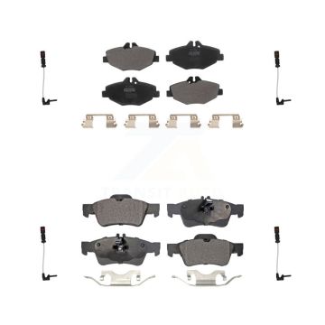 Front Rear Semi-Metallic Brake Pad Wear Sensor Kit For Mercedes-Benz E320 Sedan with 3.2L KPW-100308