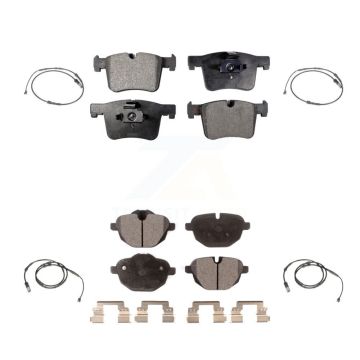 Front Rear Semi-Metallic Disc Brake Pads And Wear Sensors Kit For BMW X3 X4 KPW-100310