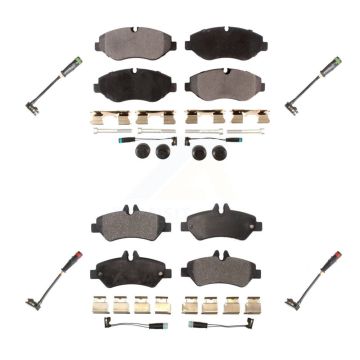 Front Rear Semi-Metallic Brake Pads Extra Wear Sensor Kit For Sprinter 2500 Mercedes-Benz KPW-100328
