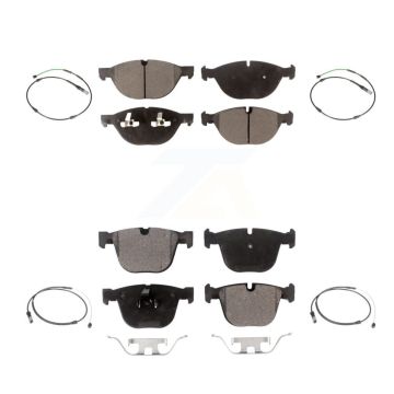 Front Rear Semi-Metallic Disc Brake Pad Wear Sensor Kit For BMW X5 X6 xDrive50i with 4.4L KPW-100339