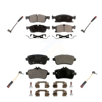 Front Rear Semi-Metallic Brake Pads Wear Sensor Kit For Mercedes-Benz ML350 GLE350 GLE400 KPW-100349