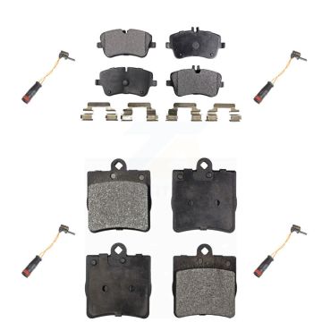 Front Rear Semi-Metallic Disc Brake Pads And Wear Sensors Kit For Mercedes-Benz C230 C240 KPW-100357