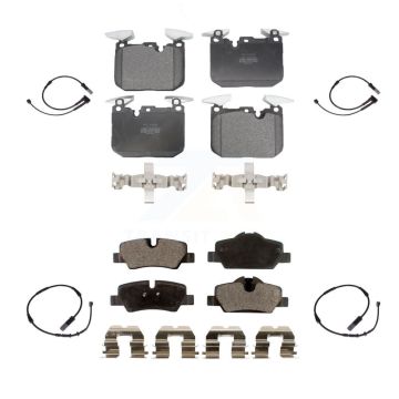 Front Rear Semi-Metallic Brake Pad Wear Sensor Kit For 2020 Mini Cooper John Works KPW-100386