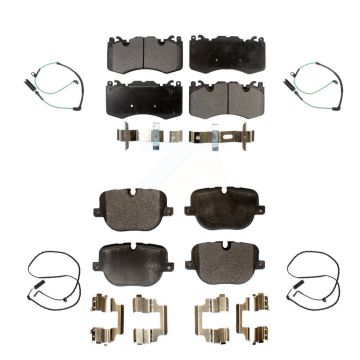 Front Rear Semi-Metallic Disc Brake Pads And Wear Sensors Kit For Land Rover Range KPW-100390