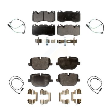 Front Rear Semi-Metallic Disc Brake Pads And Wear Sensors Kit For Land Rover Range KPW-100393