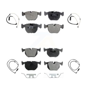 Front Rear Semi-Metallic Disc Brake Pads And Wear Sensors Kit For Land Rover Range KPW-100396