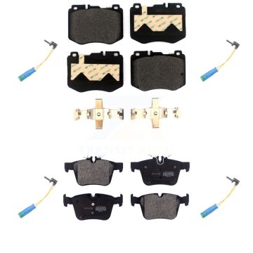 Front Rear Semi-Metallic Disc Brake Pad Wear Sensor Kit For Mercedes-Benz C300 C400 C350e KPW-100403