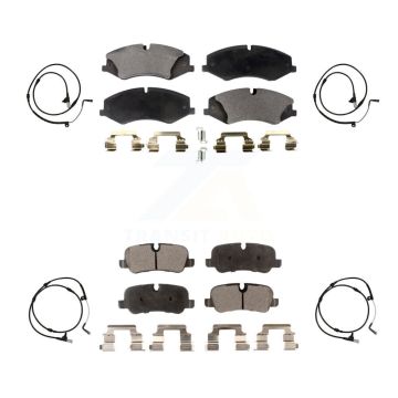 Front Rear Semi-Metallic Disc Brake Pads And Wear Sensors Kit For Land Rover Range Sport KPW-100426