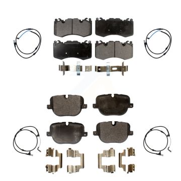 Front Rear Semi-Metallic Disc Brake Pads And Wear Sensors Kit For Land Rover Range Sport KPW-100427