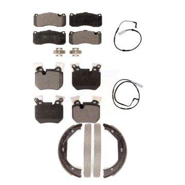 Front Rear Semi-Metallic Disc Brake Pad Wear Sensor Kit (5Pc) For 2008-2010 BMW 135i 3.0L KPW-100455