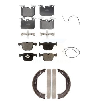 Front Rear Semi-Metallic Brake Pad Wear Sensor Kit (5Pc) For BMW 435i xDrive 440i Gran GT KPW-100480