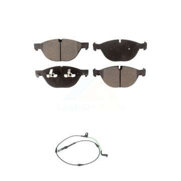 Front Semi-Metallic Disc Brake Pads And Wear Sensors Kit For BMW X6 xDrive50i with 4.4L KPW-100570