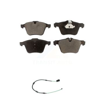 Front Semi-Metallic Brake Pads Wear Sensor Kit For 13-15 Jaguar XF with 356mm Rotor KPW-100587