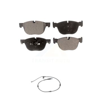 Front Semi-Metallic Disc Brake Pads And Wear Sensors Kit For BMW X5 X6 KPW-100625