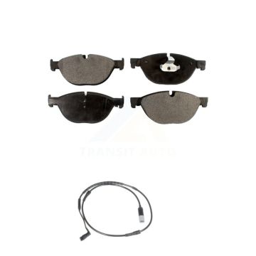 Front Semi-Metallic Disc Brake Pads And Wear Sensors Kit For 2009 BMW 750i 750Li KPW-100635