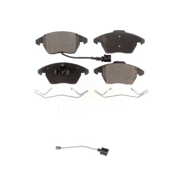 Front Semi-Metallic Brake Pad & Extra Wear Sensor Kit For Audi A3 Quattro Volkswagen Golf KPW-100655