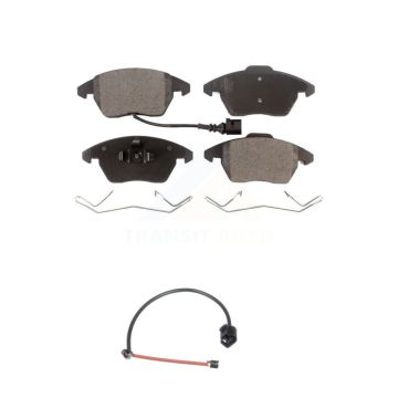 Front Semi-Metallic Brake Pads & Extra Wear Sensor Kit For 2012-2013 Audi TT Quattro 2.0L KPW-100668
