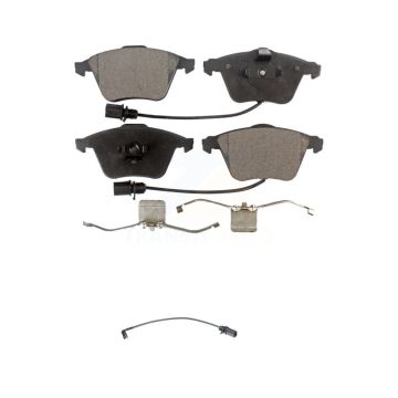 Front Semi-Metallic Disc Brake Pads And Extra Wear Sensor Kit For 2008 Audi A4 Quattro S4 KPW-100672