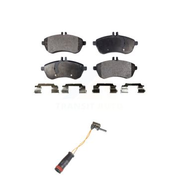 Front Semi-Metallic Brake Pad And Wear Sensor Kit For Mercedes-Benz C300 C250 C230 SLK250 KPW-100694