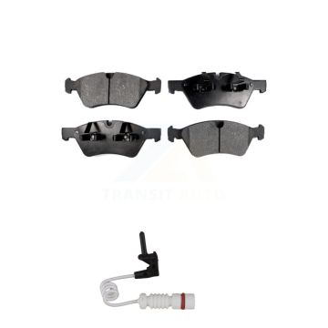 Front Semi-Metallic Brake Pads & Wear Sensor Kit For 2008 Mercedes-Benz G55 AMG 5.0L 5.5L KPW-100720