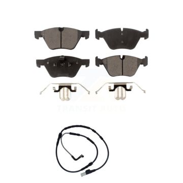 Front Semi-Metallic Disc Brake Pads And Wear Sensors Kit For BMW Z4 KPW-100742