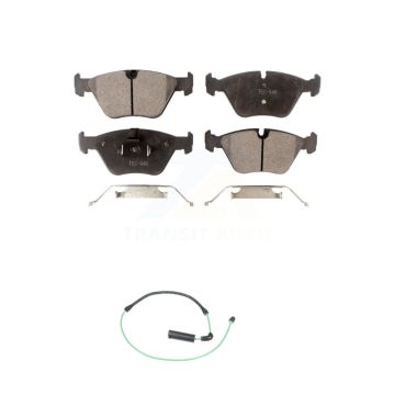Front Semi-Metallic Disc Brake Pads And Wear Sensors Kit For BMW 330Ci 330i 330xi M3 KPW-100757