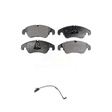 Front Semi-Metallic Disc Brake Pads And Wear Sensors Kit For Audi A7 Quattro A6 KPW-100758