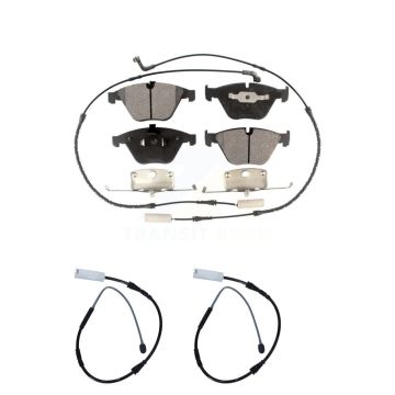 Front Semi-Metallic Disc Brake Pads And Extra Wear Sensors Kit For BMW X1 KPW-100799