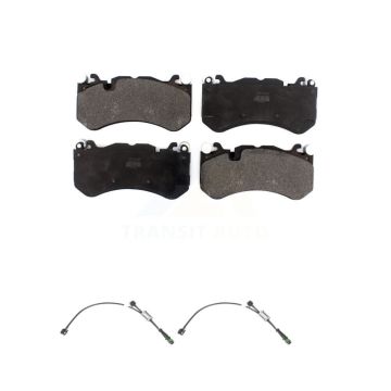 Front Semi-Metallic Brake Pad & Wear Sensor Kit For 2013-2014 Mercedes-Benz SL63 AMG SL65 KPW-100836